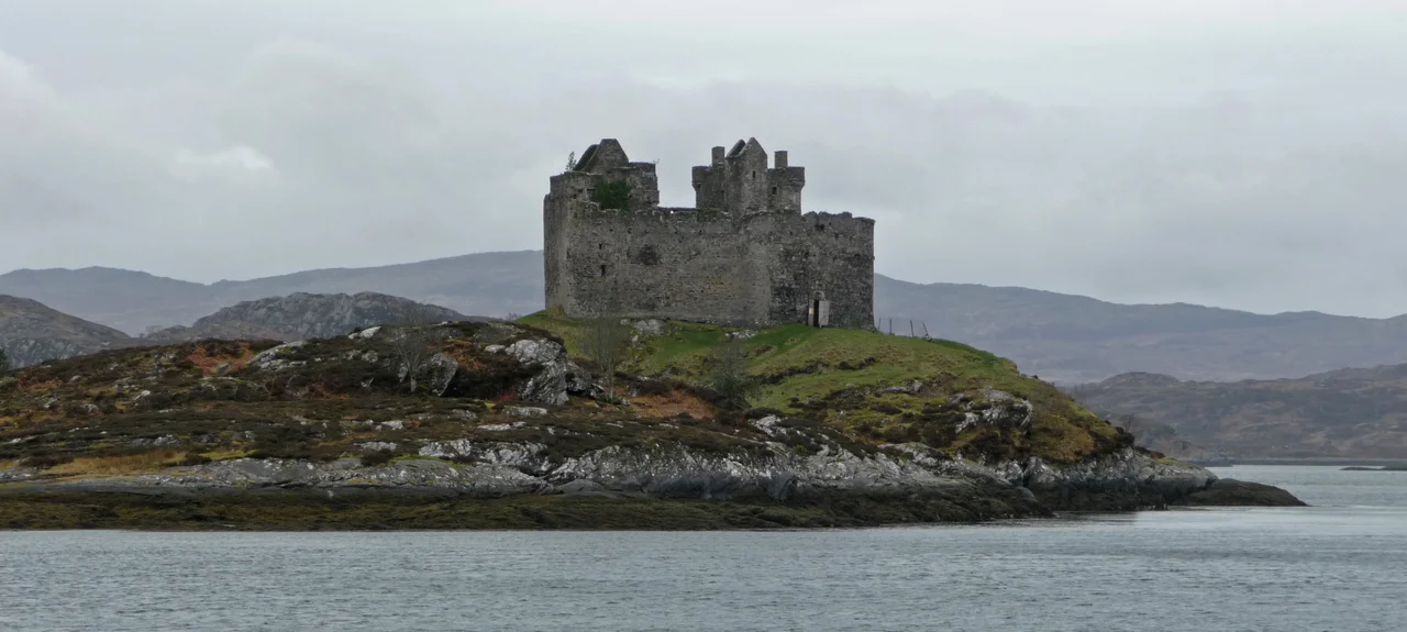 Castle Tioram, in Loch Moidart, in Moidart