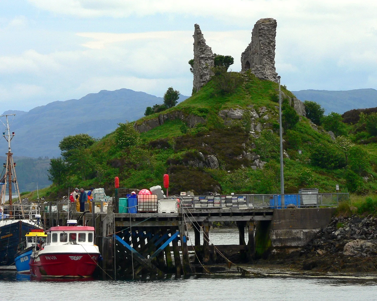 Caisteal Maol ruins, Skye, Scotland