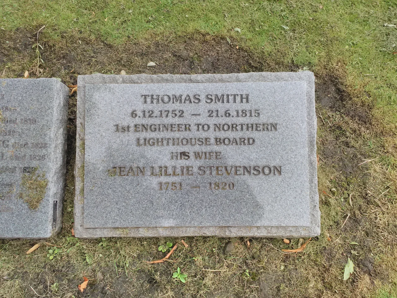 The grave of Thomas Smith, Old Calton Cemetery, Edinburgh