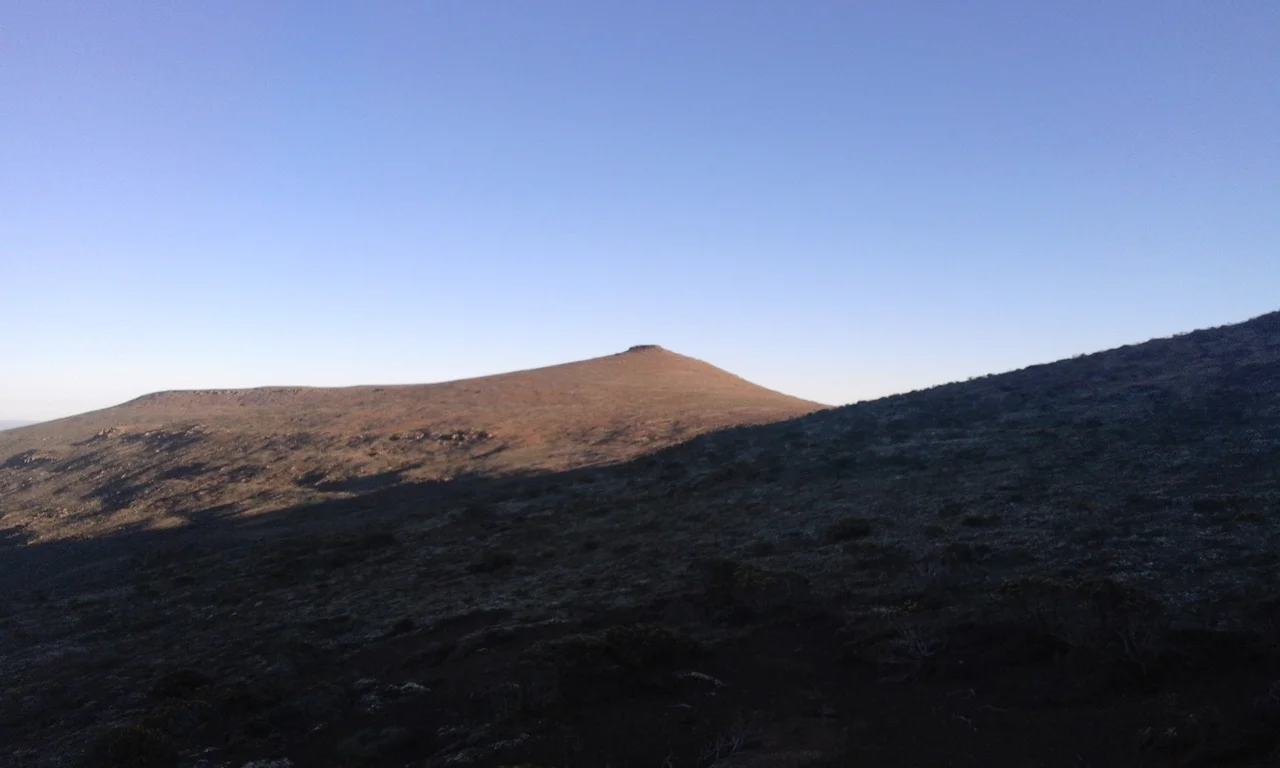 Blick auf den Gipfel aus südlicher Richtung