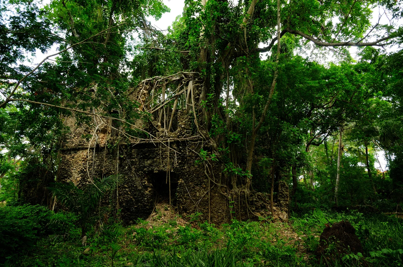 Ruins of Kua on the island of Juani