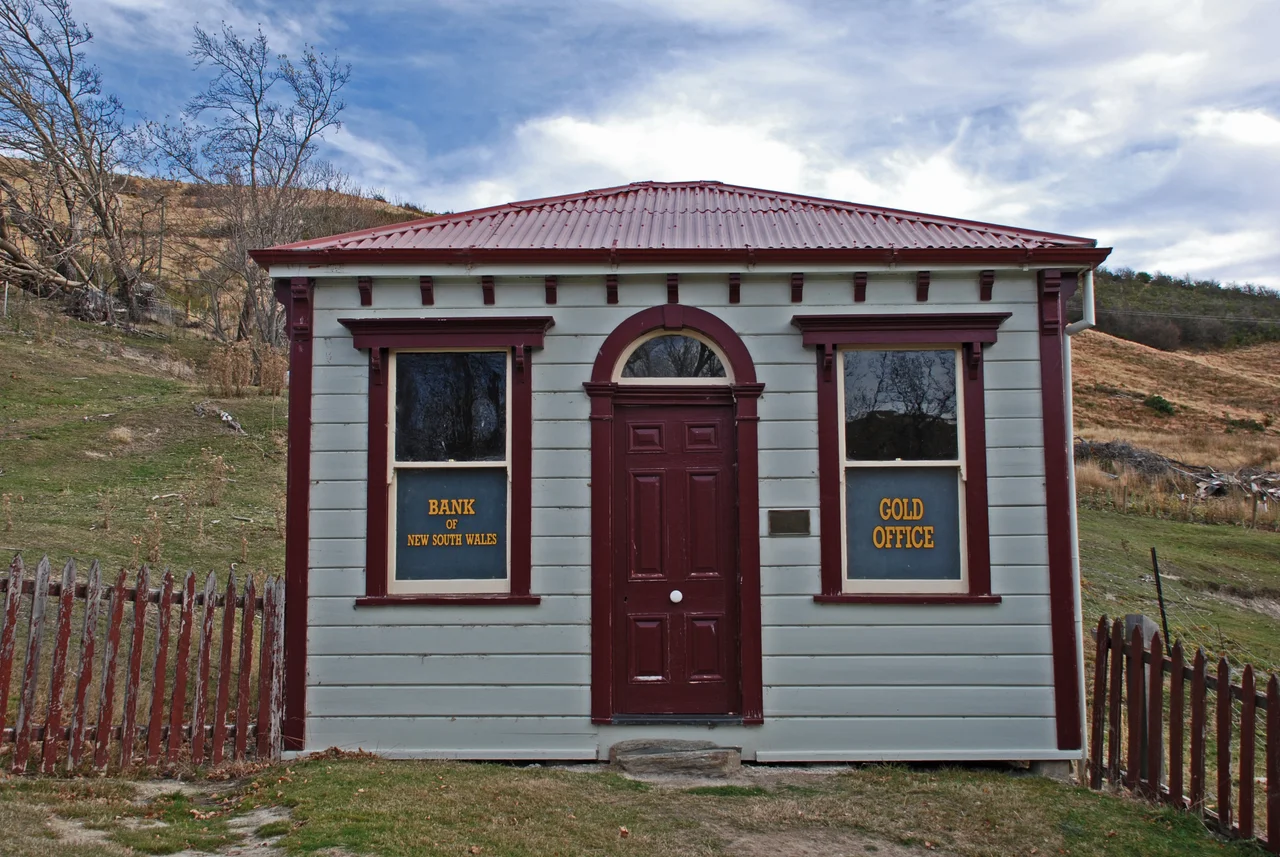 Gold office, St. Bathan's, Otago, New Zealand, May 2007
