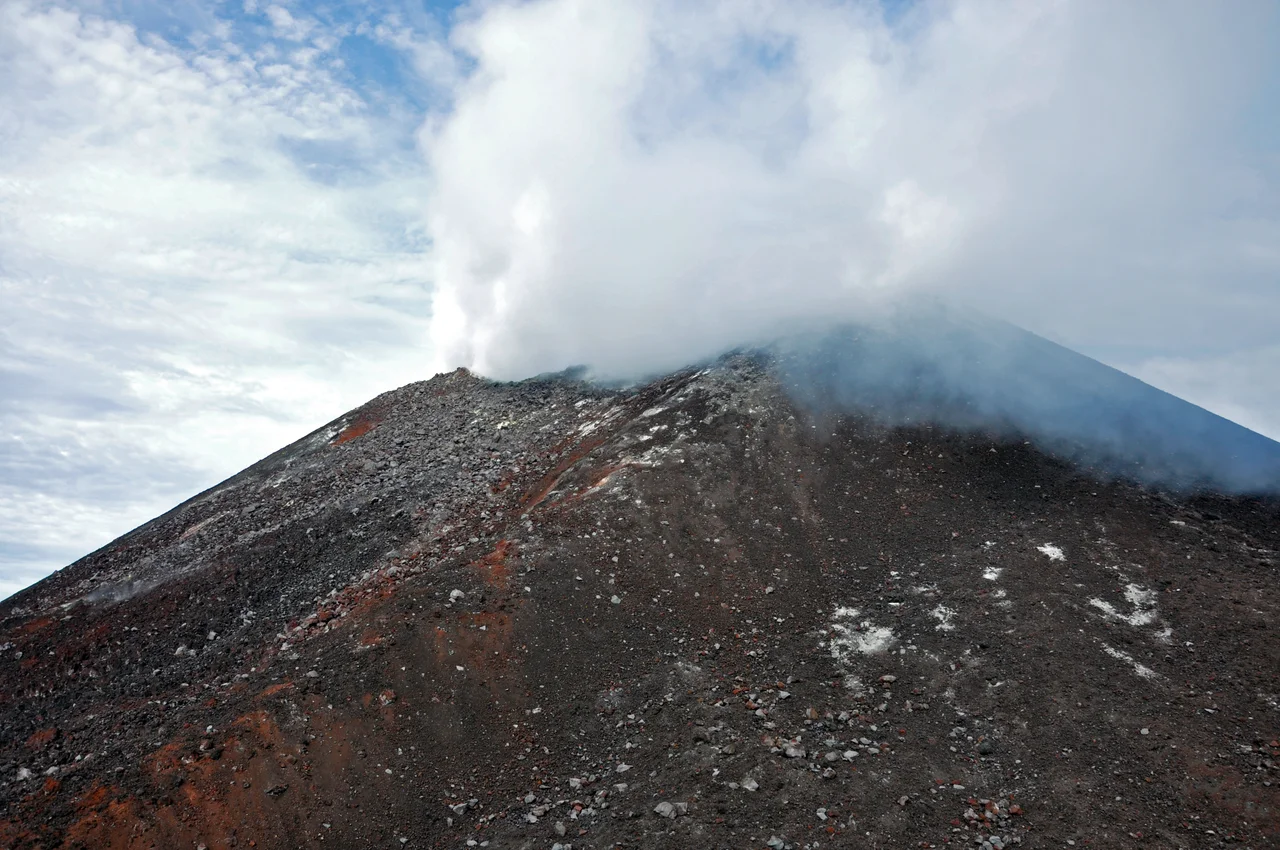 Anak Krakatoa or Anak Krakatau or Anak Krakatao is a volcanic island in the Sunda Strait between Java and Sumatra in Indonesia