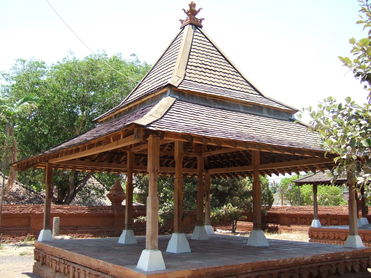 Building inside Kraton of Kasepuhan complex, Cirebon, Indonesia
