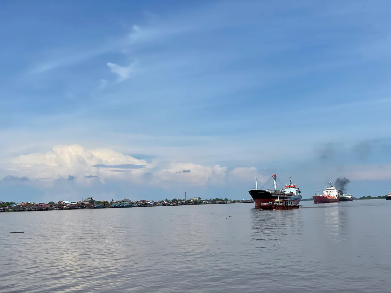 Ships on Kapuas River