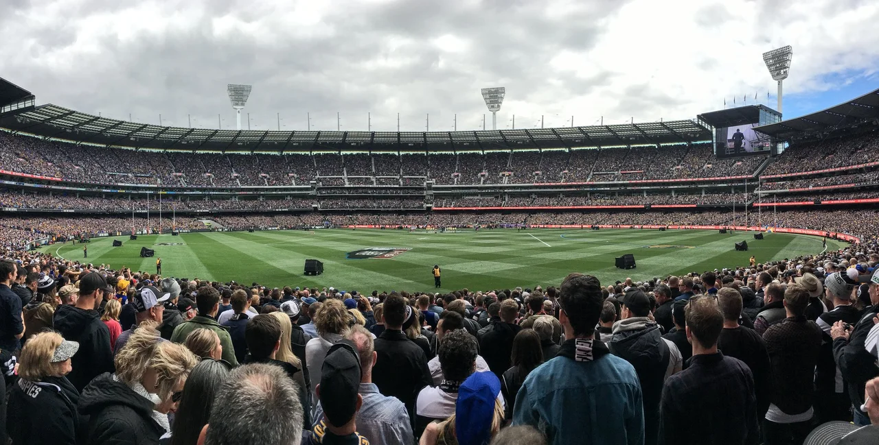 Panorama of the Melbourne Cricket Ground prior to the AFL Grand Final on 29 September 2018 in Melbourne, Victoria.