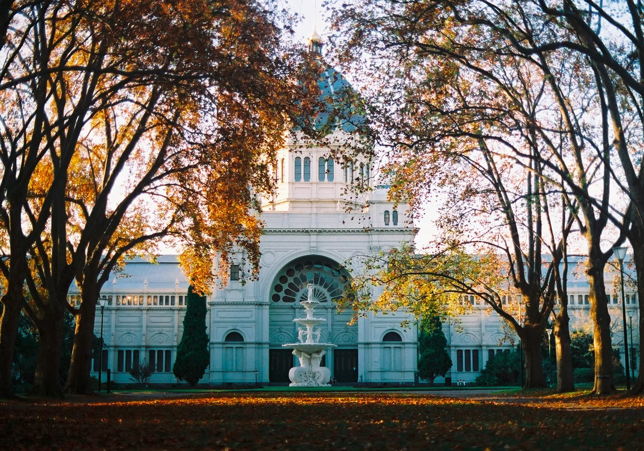 The Royal Exhibition Building in the Carlton Gardens, Melbourne.
