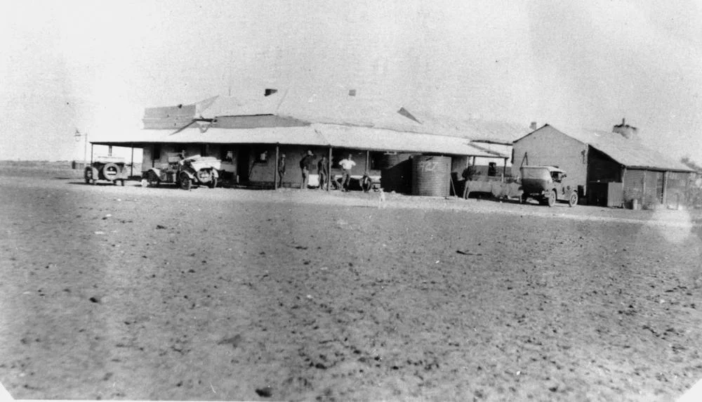 Birdsville Hotel on Christmas morning, Birdsville QLD