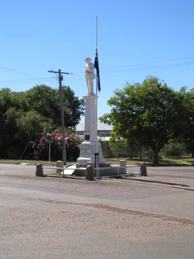 Aramac War Memorial from south-west, 2011