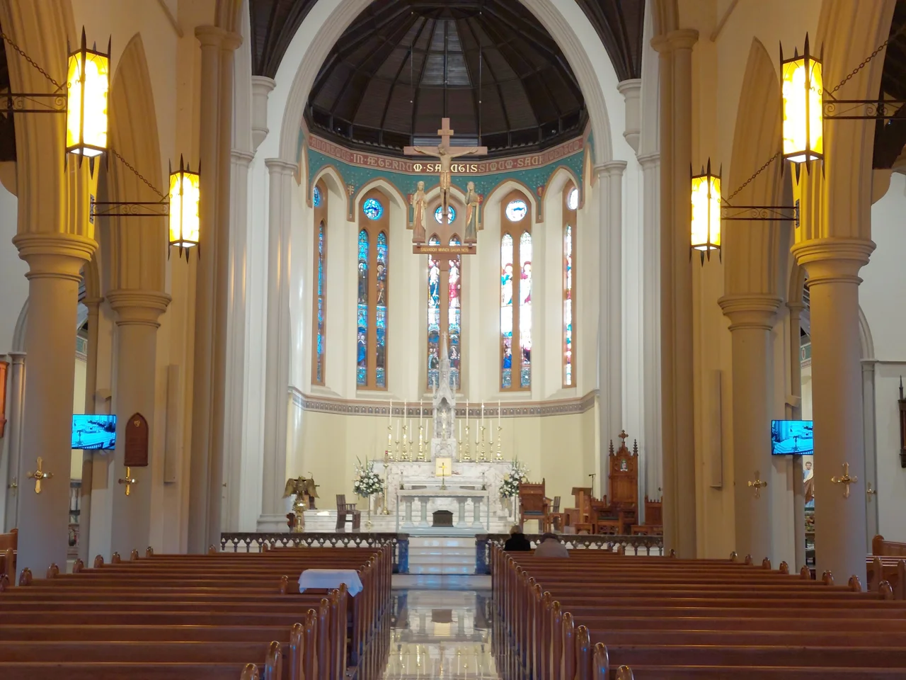 St. Carthage's Cathedral at Lismore, New South Wales, Australia, interior view (1), August 2024 (Tony Rees photograph)
