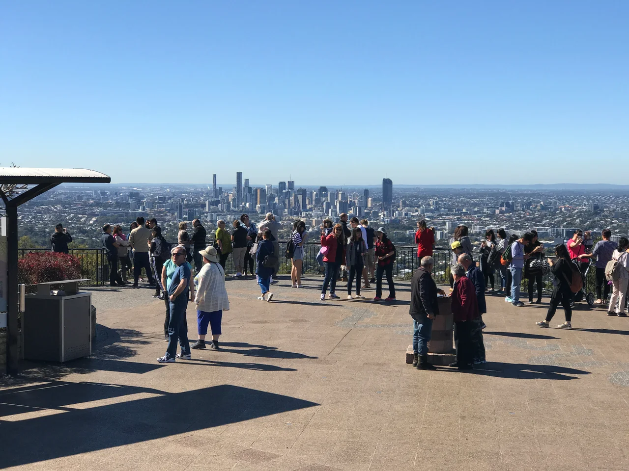 Skyline of Brisbane CBD seen from Mount Coot-tha Lookout
