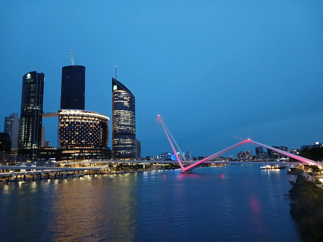 Queens Wharf and Neville Boner Bridge Brisbane