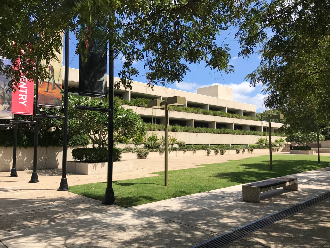 Queensland Art Gallery river facade