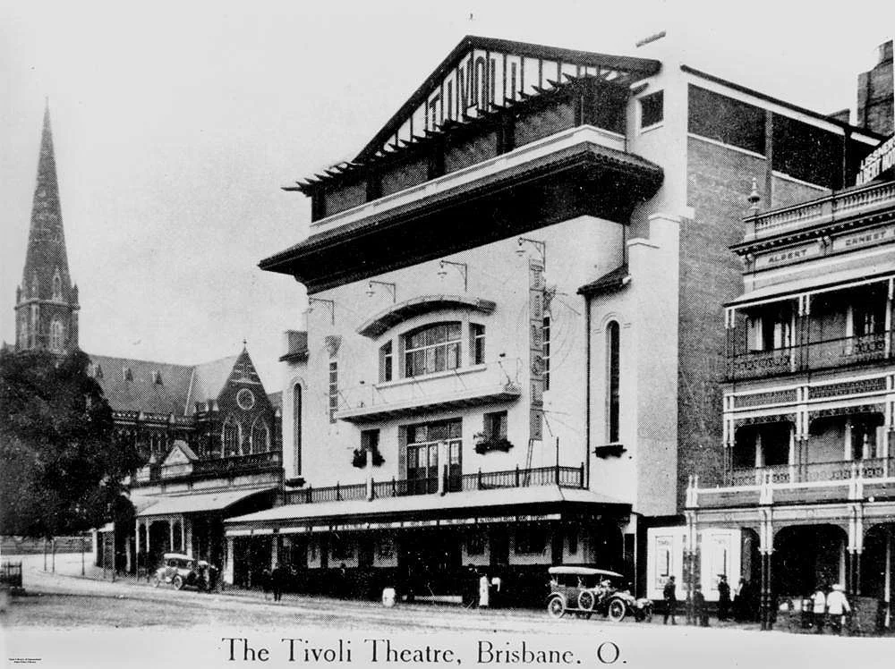 Tivoli Theatre Brisbane, designed by Henry Eli White and built 1915, photographed in 1918