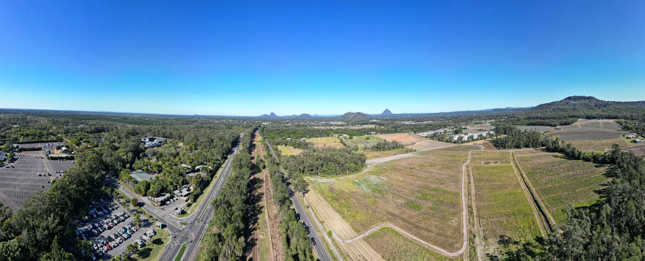 Aerial panorama of the Australia Zoo. 2023.