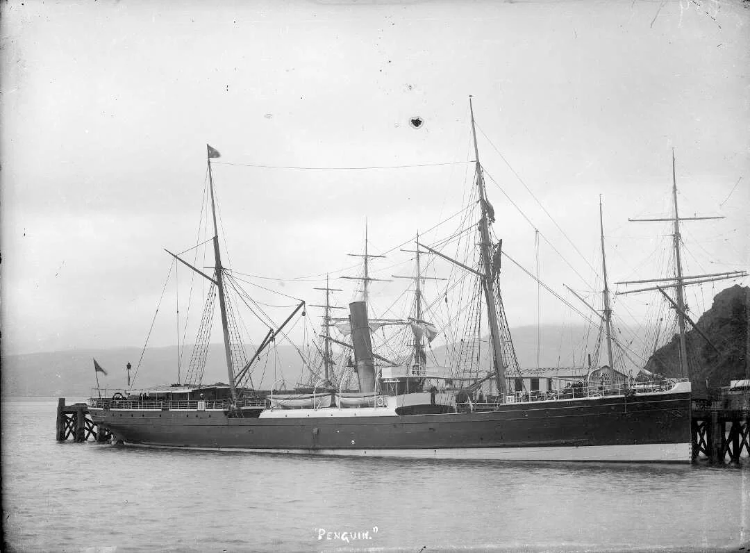 Steamship Penguin at Port Chalmers.