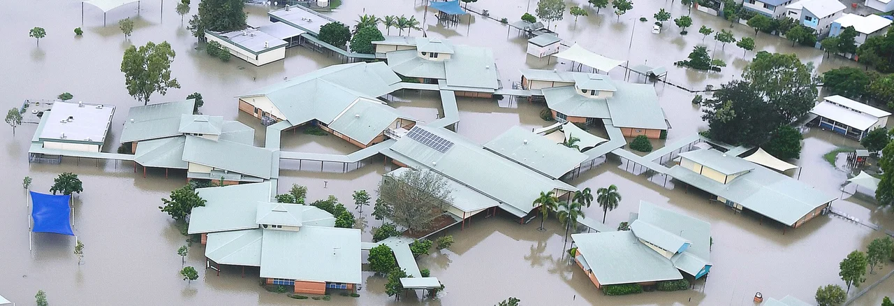 Oonoonba State School during the 2019 Townsville flood