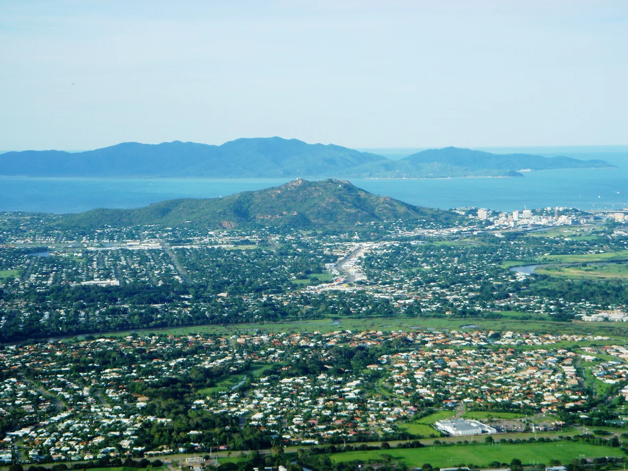 Panorama of Castle Hill from Mt Stuart
