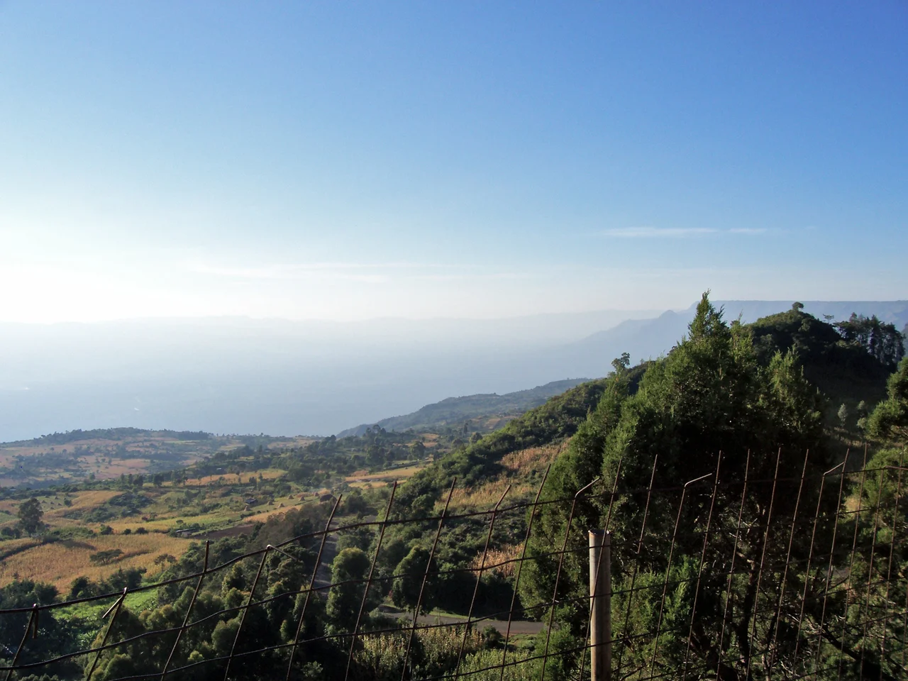 This is a photo of the Great Rift Valley as it is visible near Eldoret, Kenya. It was taken by Michael Shade in the fall of 2006. Use it for whatever.