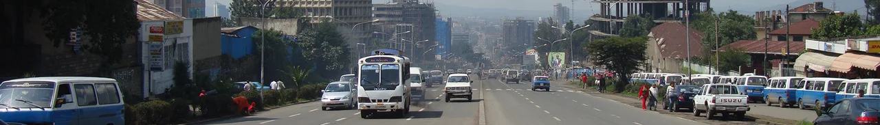 Partial view of Addis Ababa skyline from Sheger park