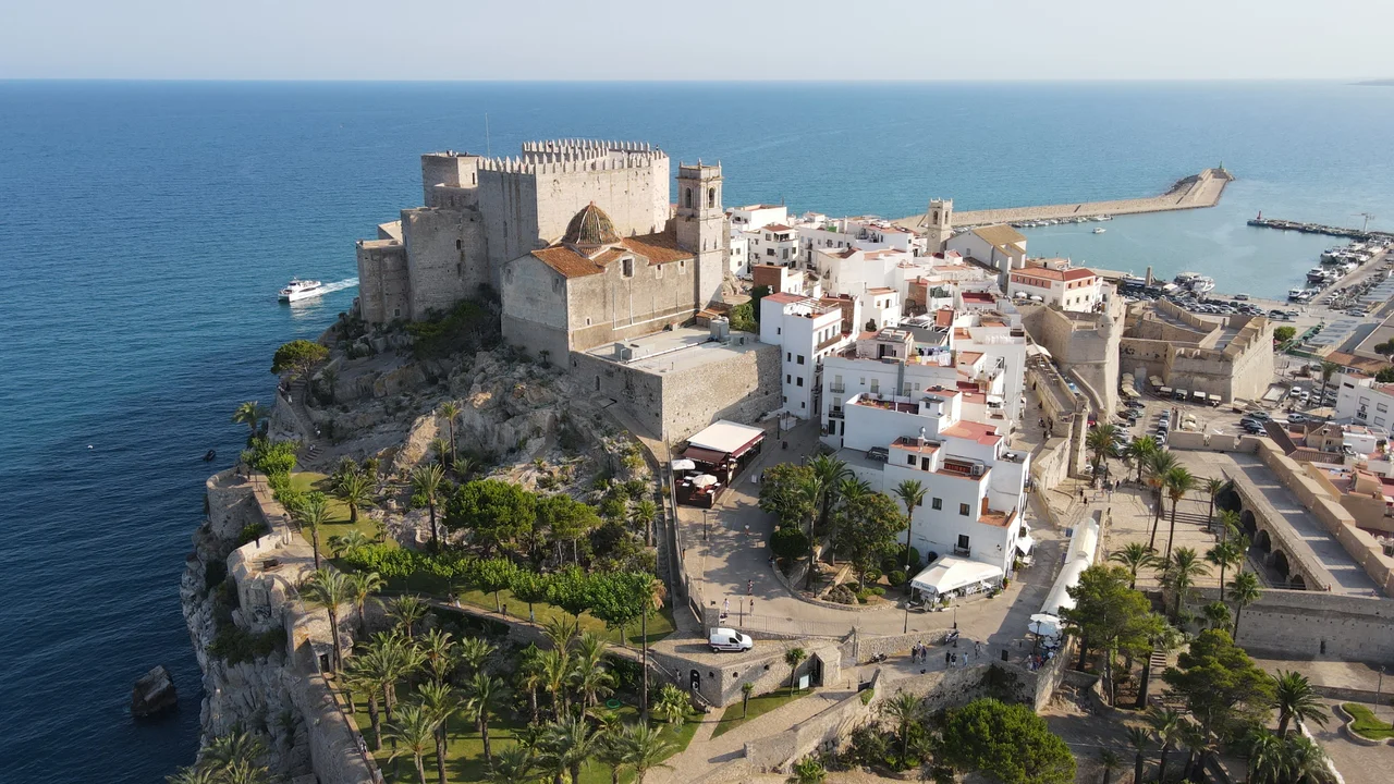 Drone shot from Peñíscola