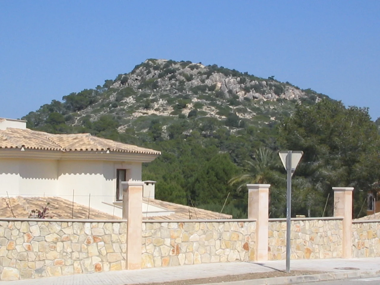 Archaeologic mound in Nova Santa Ponsa, Mallorca, Spain.