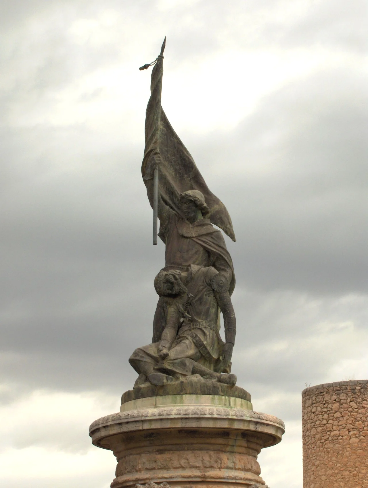 Estàtua a Llucmajor (Mallorca) en memòria del Rei Jaume III de Mallorca que fou mort a la batalla de Llucmajor.