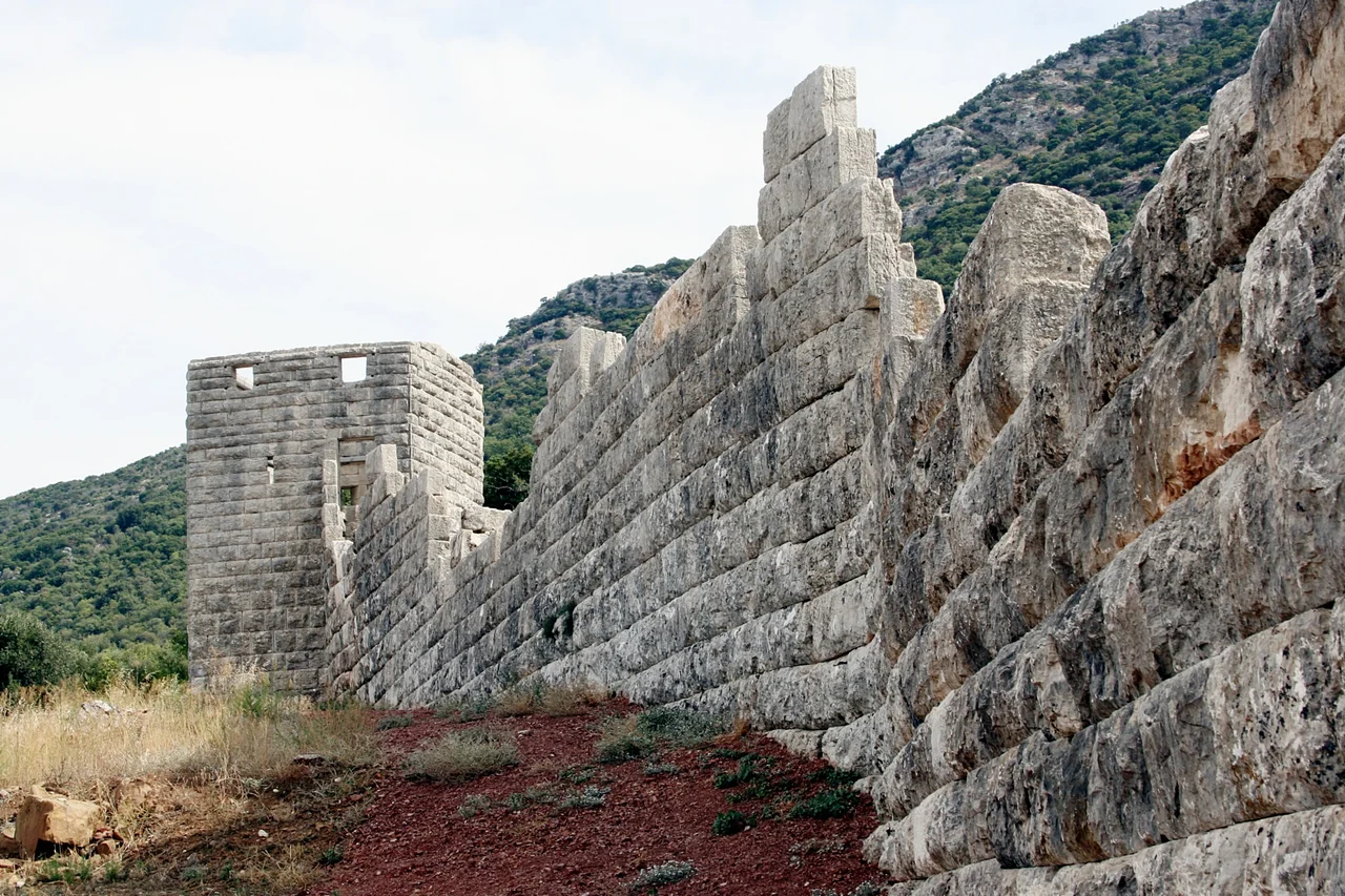 Messene, city walls near the arcadian gate.