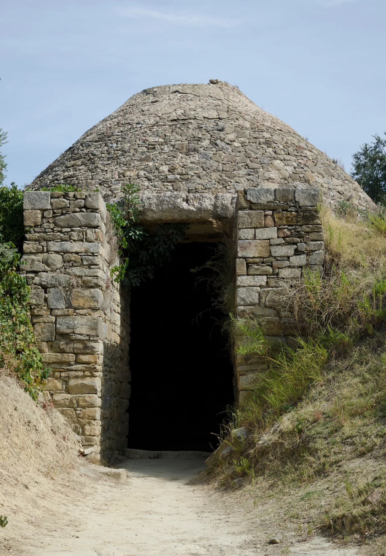 The Mycenaean tomb at the Palace of Nestor site, built ca. 1550-1500 BC