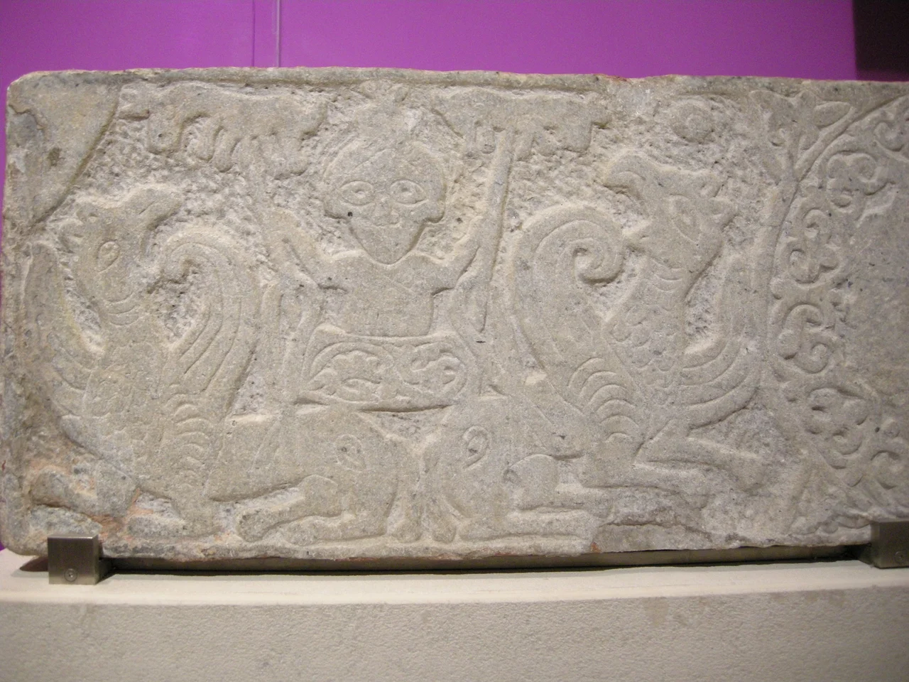 Aerial flight of Alexander the Great. Relief, 2nd half of 14th century