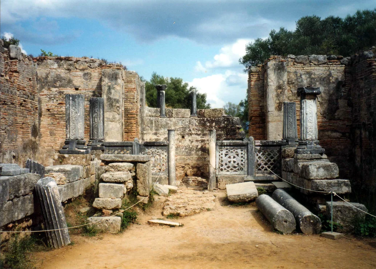 The supposed workship of Phidias at Olympia, where it is said he fashioned the cryselephantine statue of Zeus, one of the Seven Wonders of the World.
