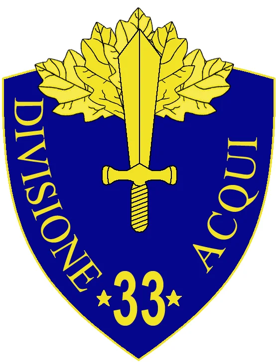 33a Divisione Fanteria Acqui insignia, Regio Esercito, Italy, WWII