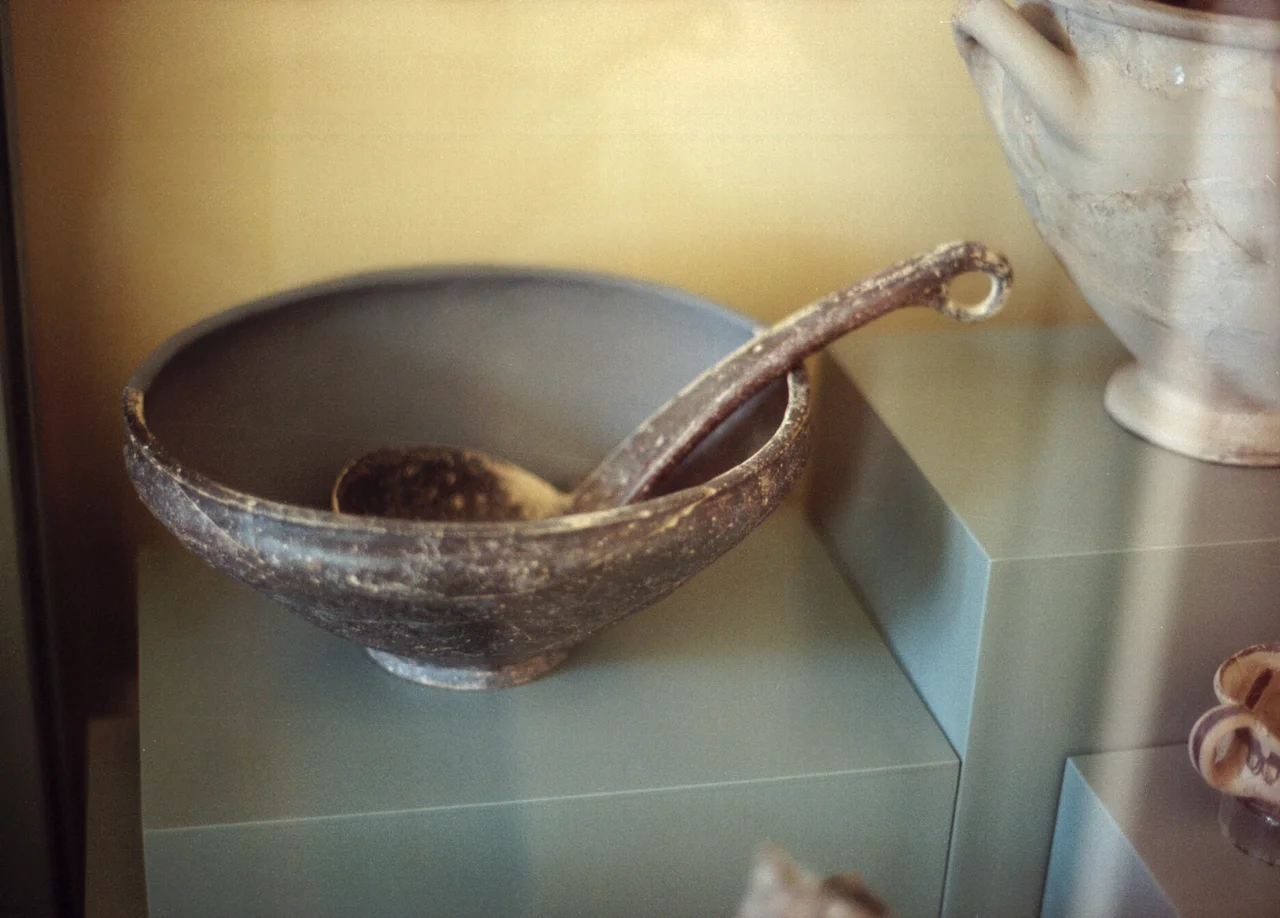 Dishes, pottery, Early Bronze Age, 2650-2400 BC. Archaeological Museum of Nemea.