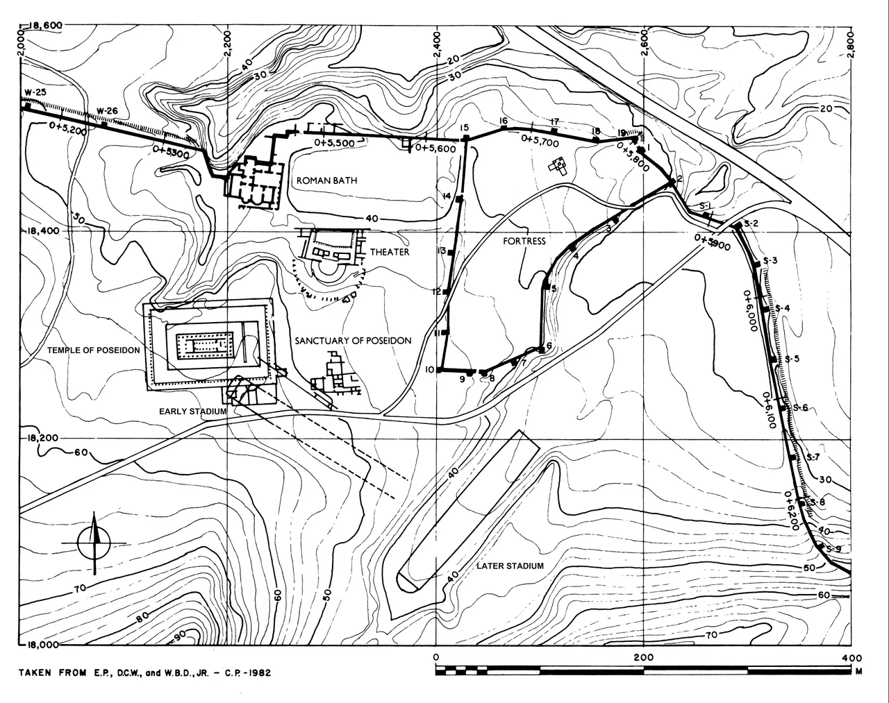 Plan of the Sanctuary of Poseidon at Isthmia