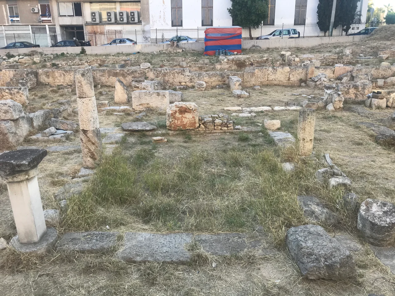 Archaeological site of Terpsithea Square, Piraeus, view of Roman mansion