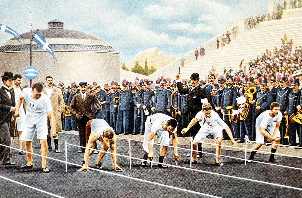 100 metres race at the 1896 Olympics