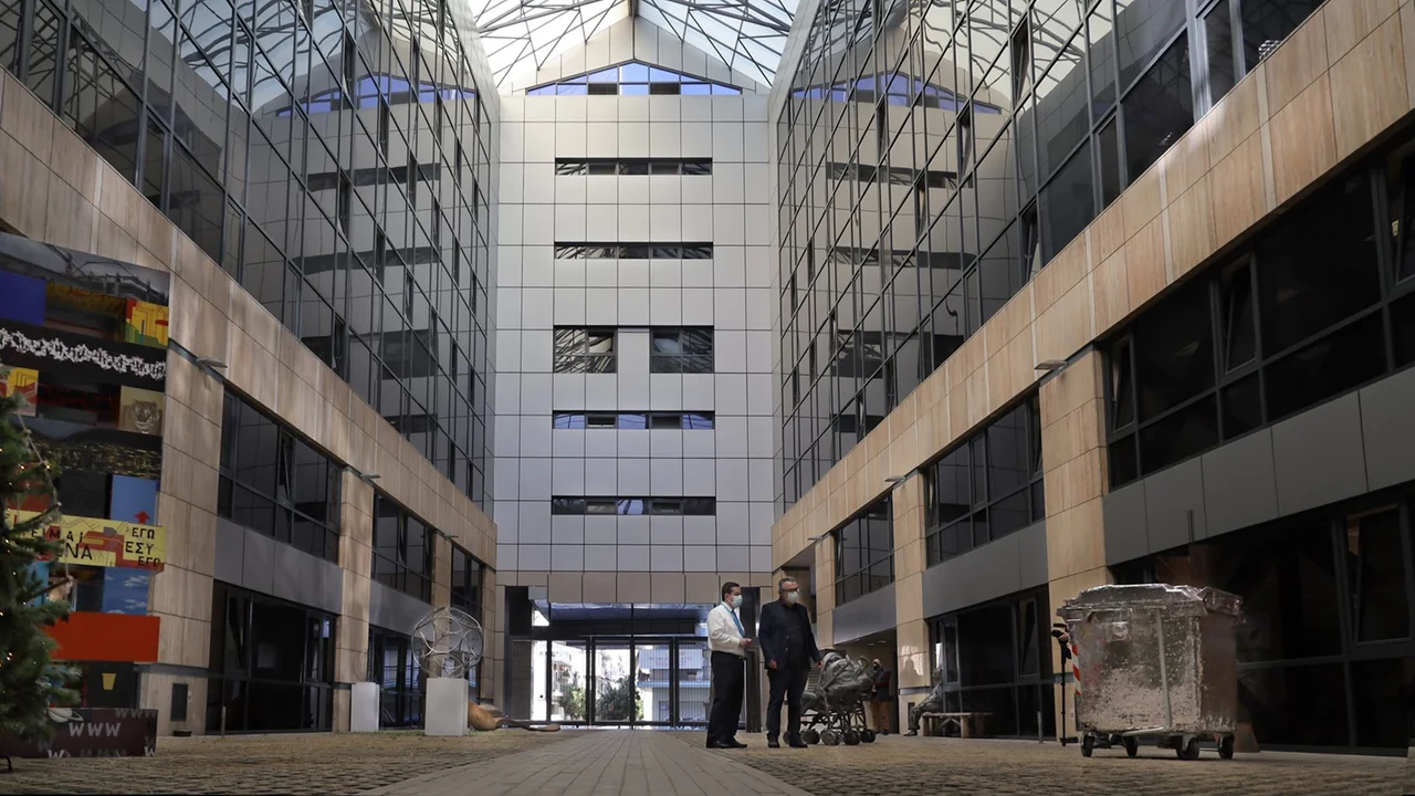 The building of the Ministry of Migration and Asylum in Greece