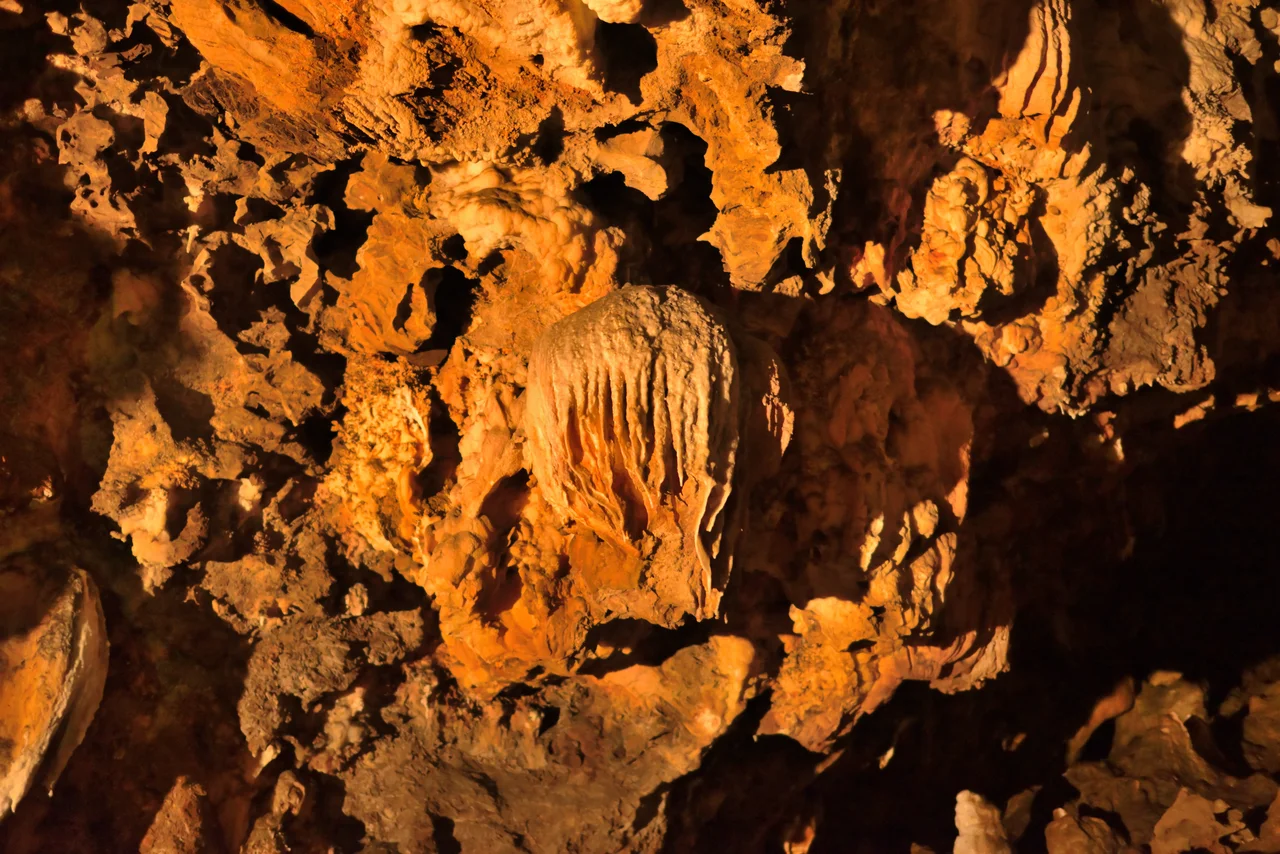 A jellyfish like formation, in Katafiki cave