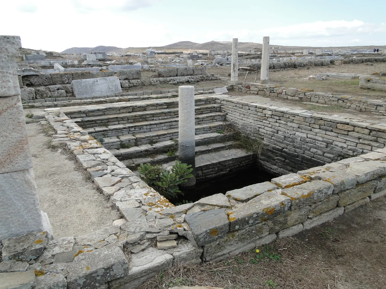 The Minoan Fountain in Delos, Greece