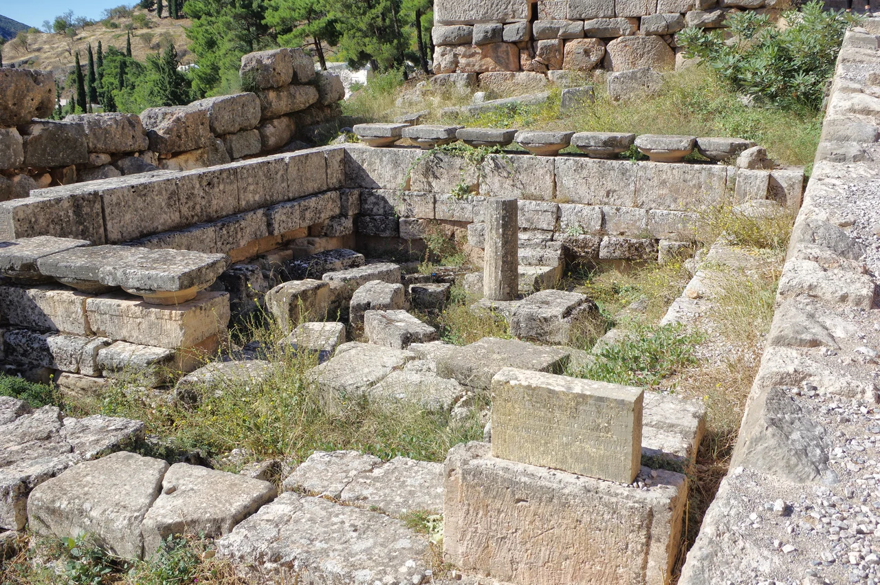 Greece, Delphi, Treasury of the Sicyonians