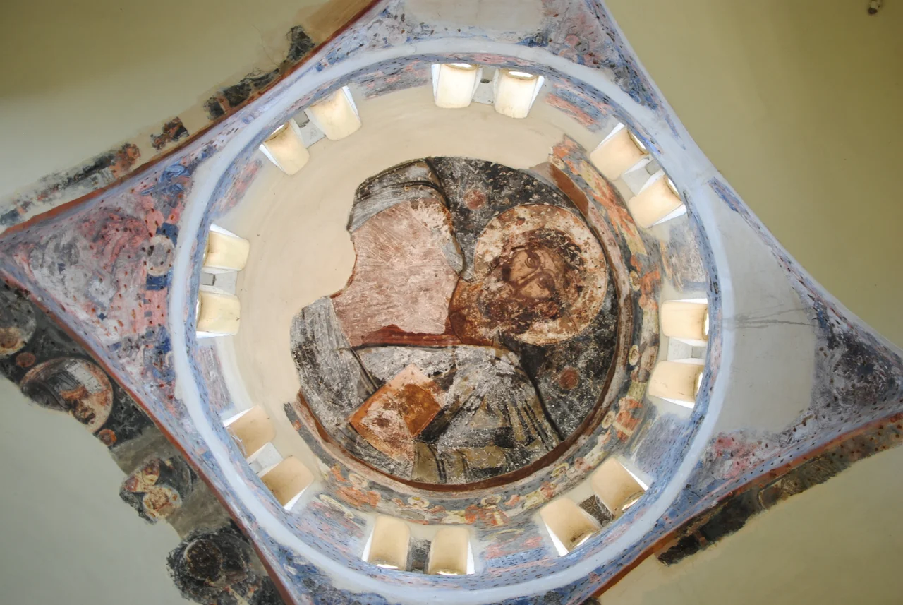 The roof of the Church of the Holy Apostles, also known as Agii Apostoli church, in the Ancient Agora of Athens June 2012.
