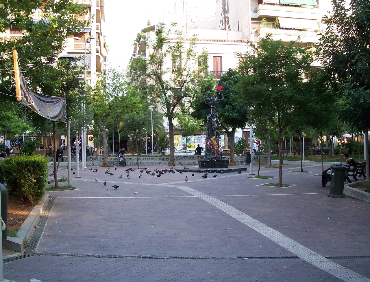 Exarchia square in Central Athens