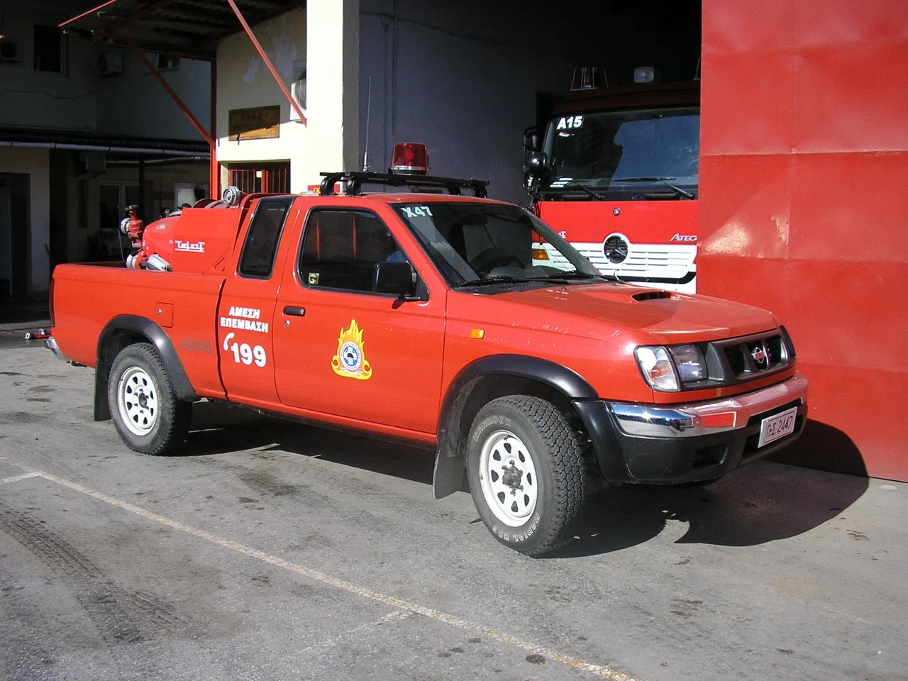 Vehicle of the Hellenic Fire Service.