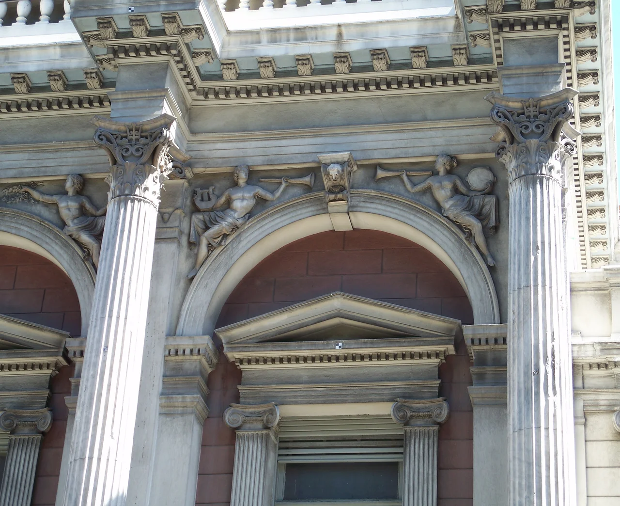Detail of Athens National Theatre.
