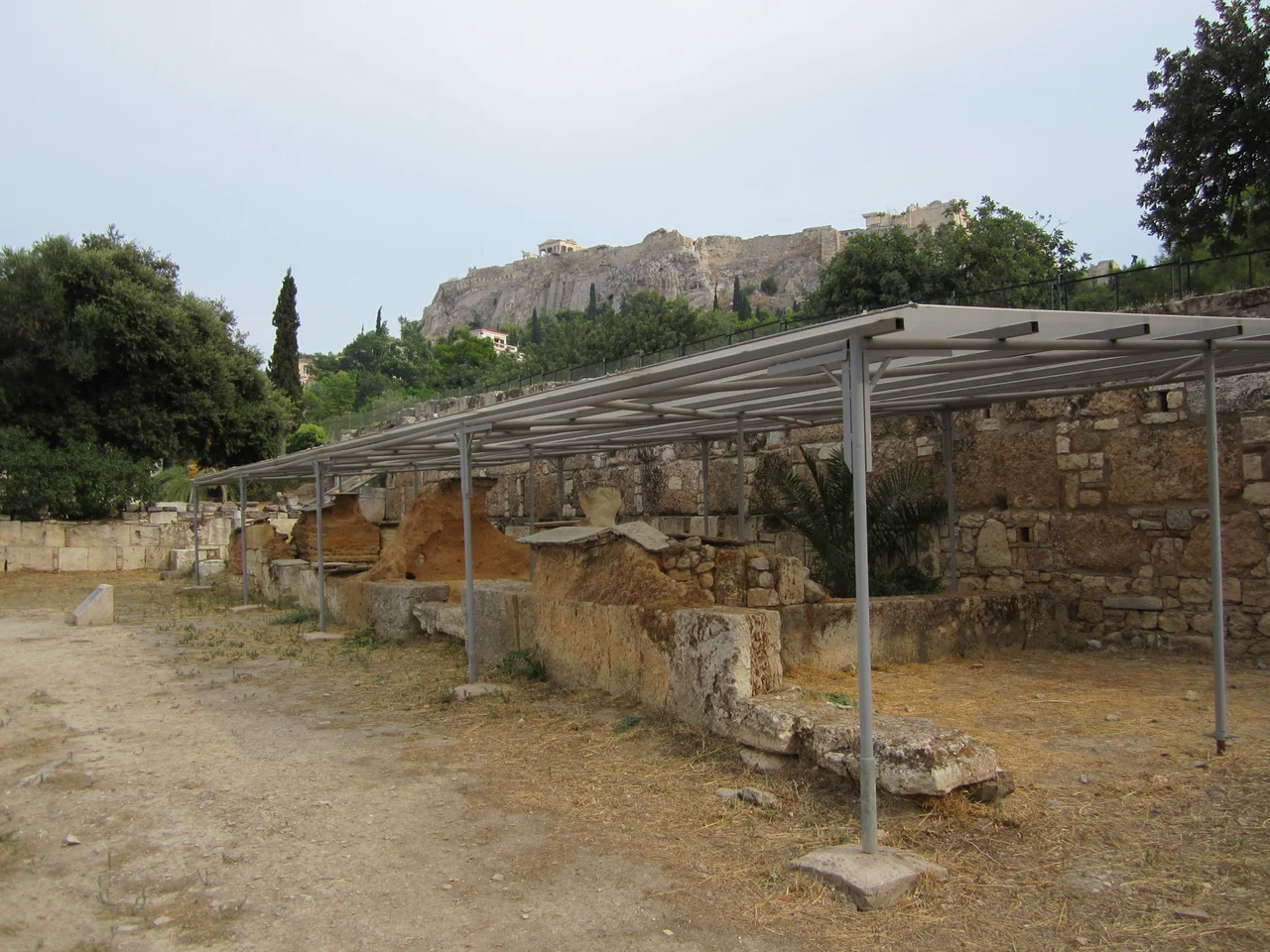 South Stoa. Ancient Agora of Athens, Greece.