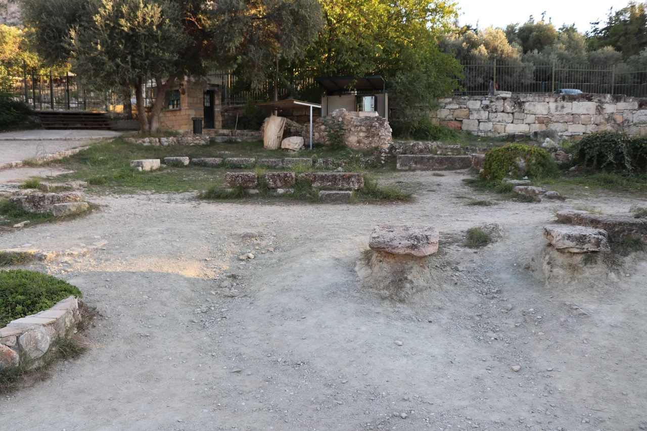 View of the Southeast Temple of the Athenian Agora, from the north
