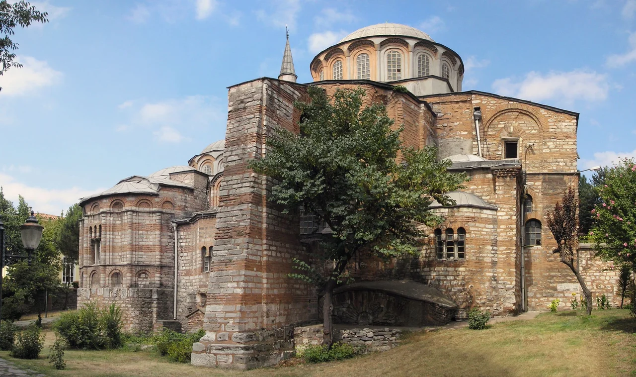 Exterior of the Chora Church in Istanbul, today a museum. It is famous for it Byzantine mosaics.
