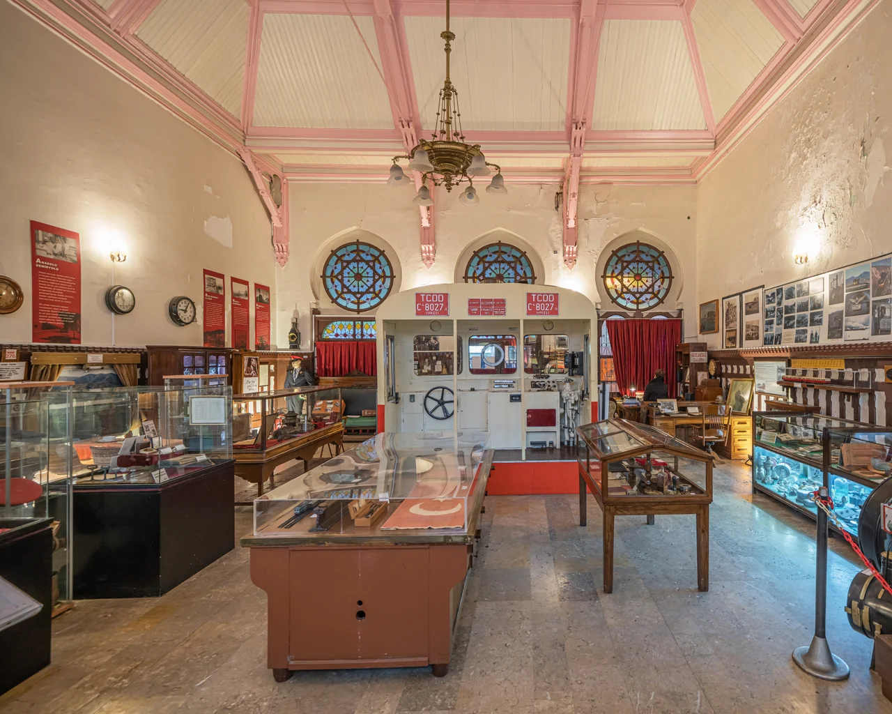 Interior of the Sirkeci railway terminal in Istanbul, Turkey