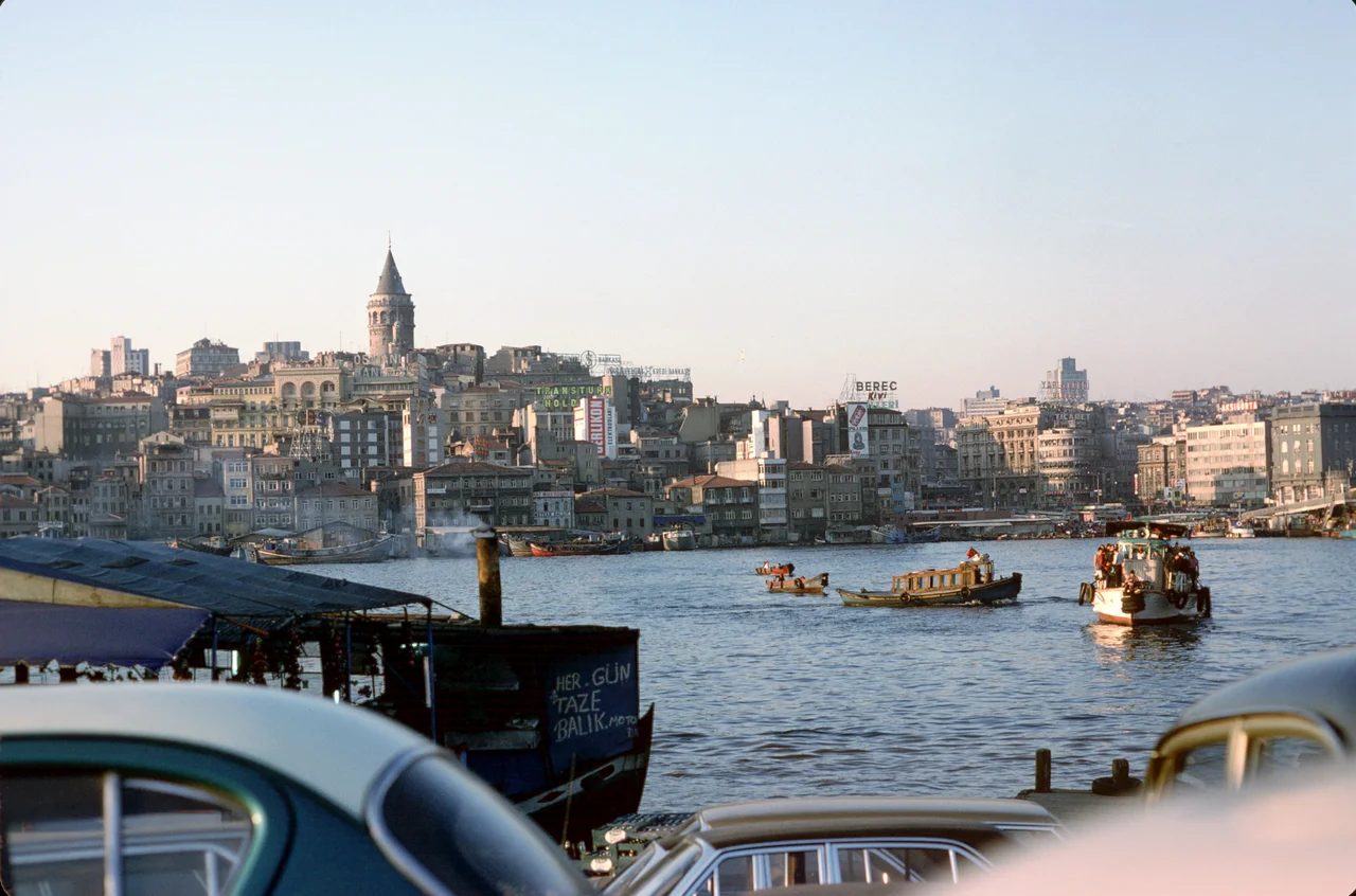 Barış Manço at Karaköy Iskelesi, Karaköy, Istanbul.
