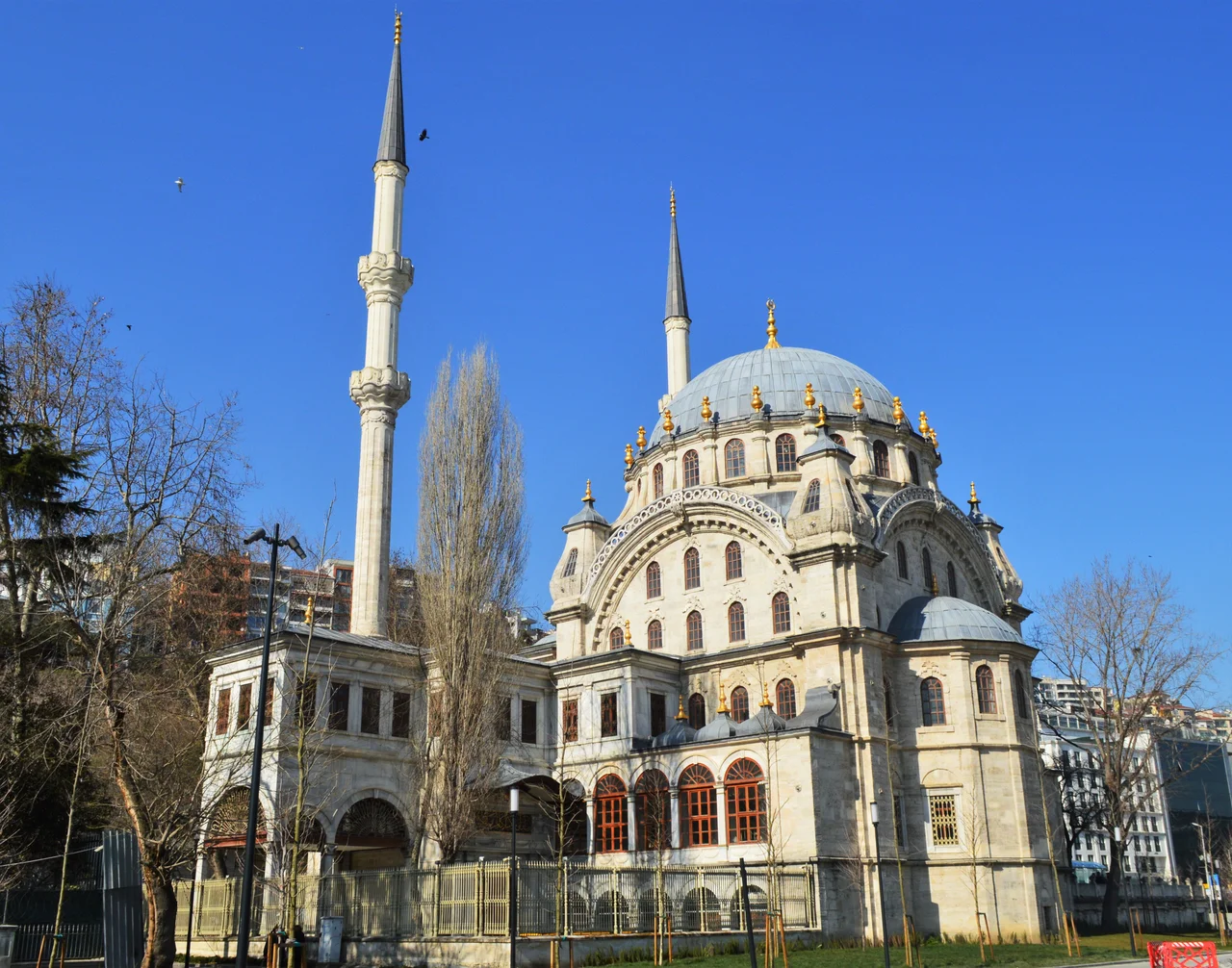 Nusretiye Mosque in March 2022, Beyoğlu, Istanbul, Turkey.